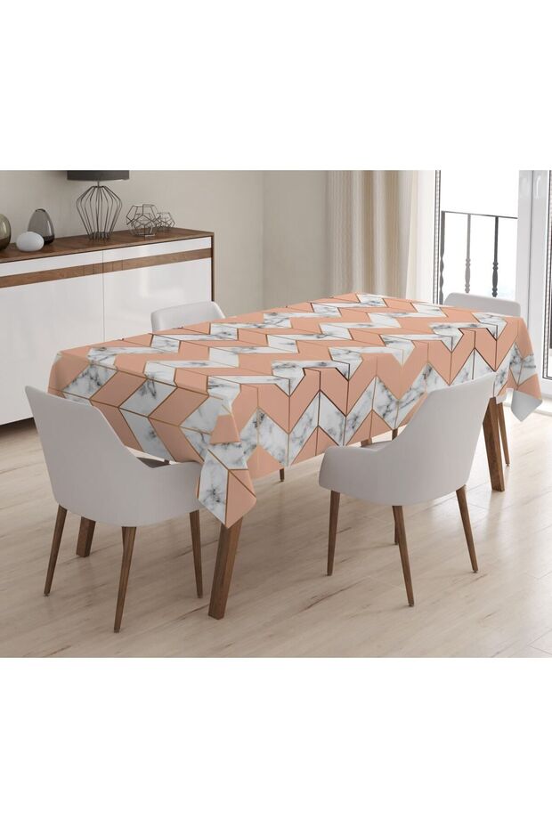 Printed Velvet Texture Tablecloth - 1