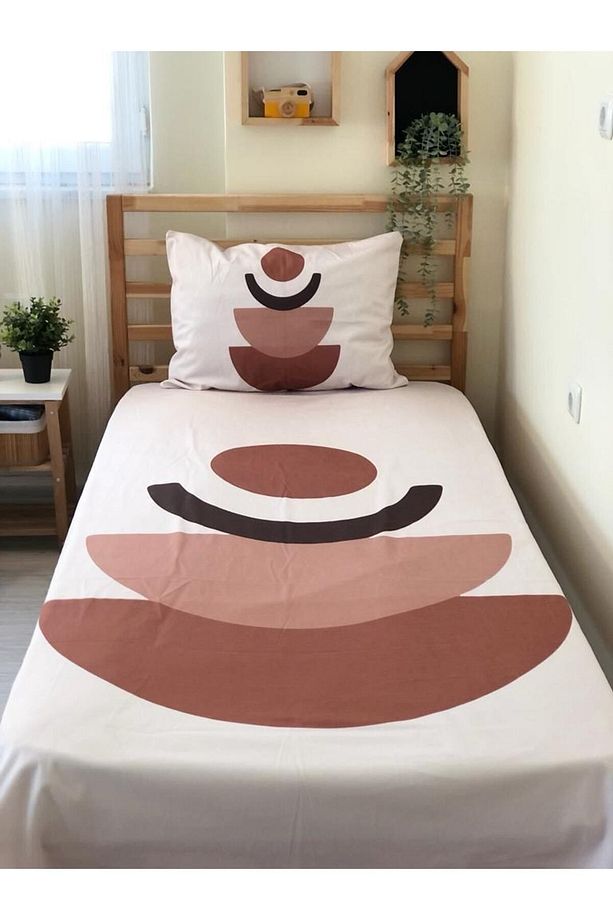 Bohem Desen Baskılı 140x220 Cm Dekoratif Yatak Örtüsü - 3