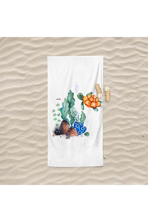 Sea and Beach Printed Towel