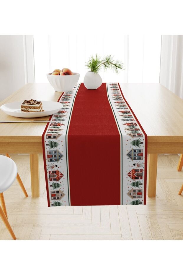 Yılbaşı Temalı Kadife Runner - 1