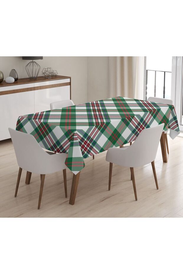 Printed Velvet Texture Tablecloth - 1