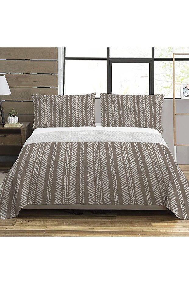 نمط حديث مزدوج مطبوع بيكيه (200x220 سم) ملون