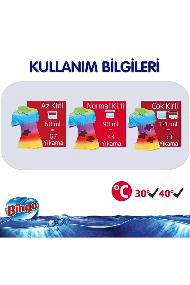 Renkli Sıvı Bakım Çamaşır Deterjanı 4 Lt X 4 Adet - 6