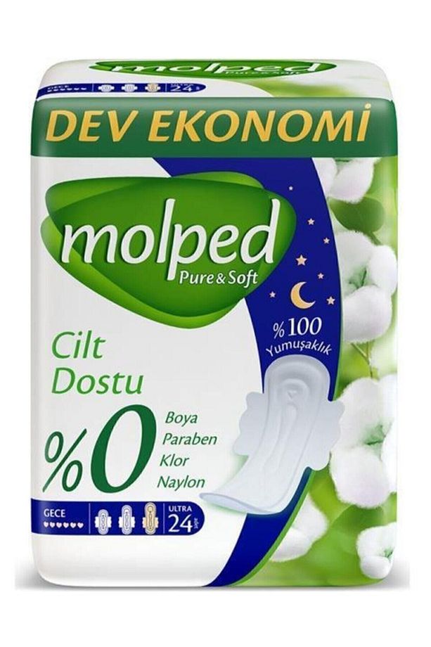Pure & Soft Hijyenik Ped Gece Dev Ekonomik 24 Adet - 1
