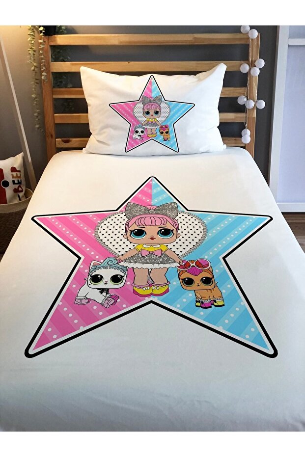 Digital Printing Colorful Star Cover Pillow Set 1557