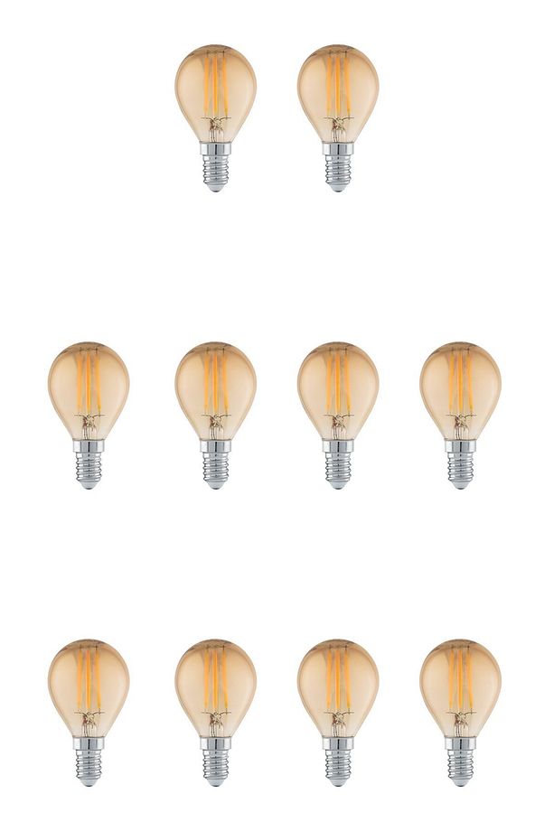 4W 220V E14 G45 Rustik LED Top Ampul G45-E14 10'lu Paket - 1