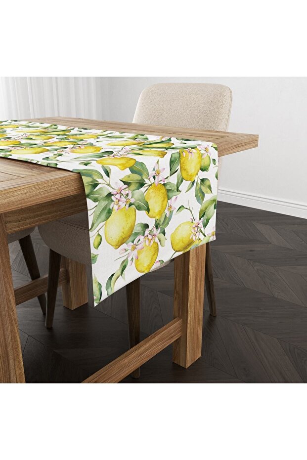 Lemon Patterned Runner Model - 1