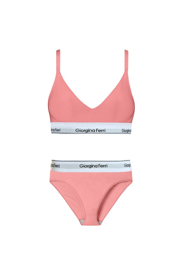 Set of 2 Women's Sports Bra + Slip Panties Suitable for Daily Use Sara