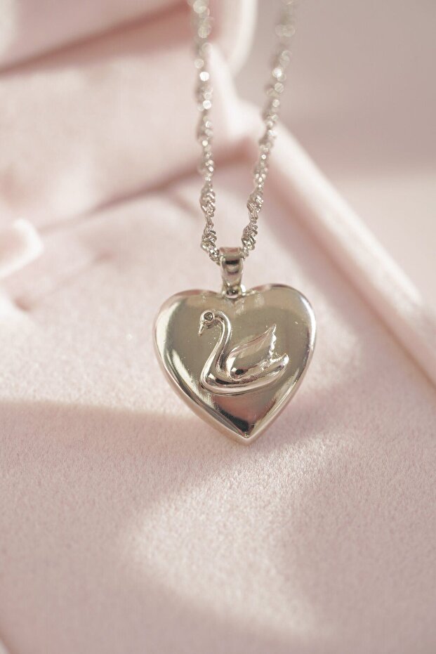 Odette Swan Lid Steel Necklace