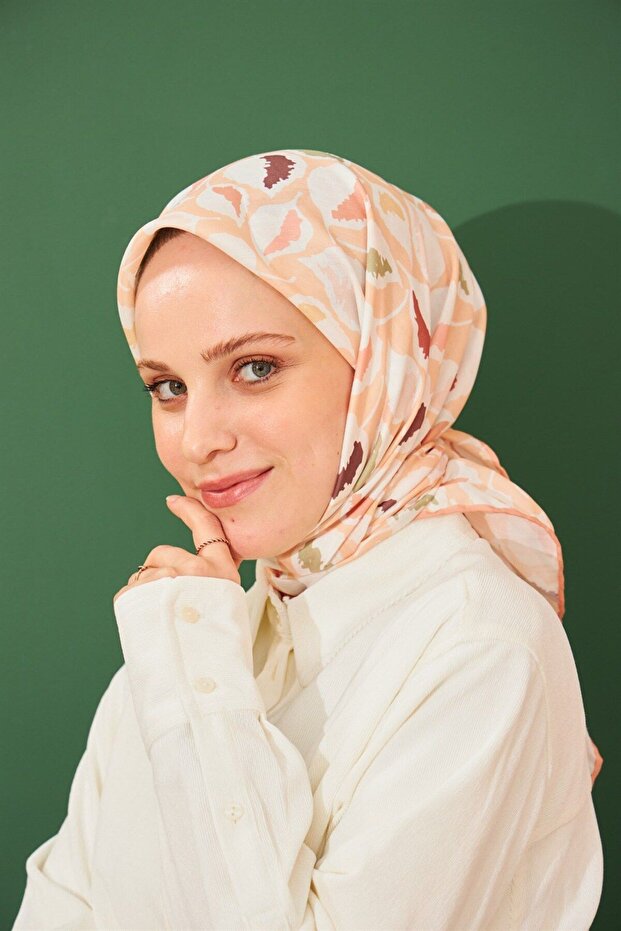 Cotton Scarf - Lupine Pattern - Ihe1110-16