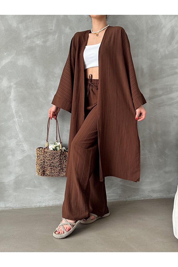 Φαρδύ μακρύ κιμονό σετ - 4