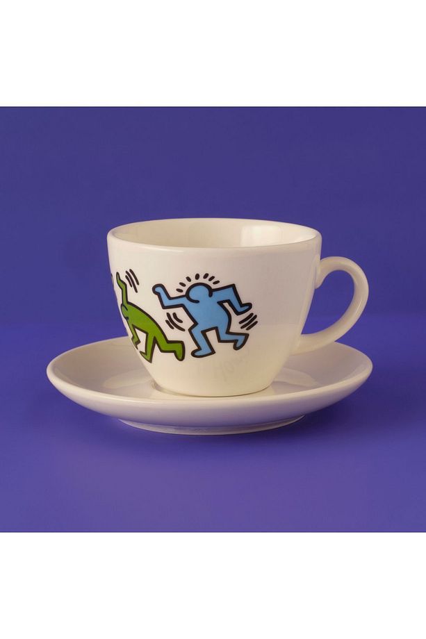Keith Haring Colored Porselen 2'li Çay Fincan Seti 220 cc - 8