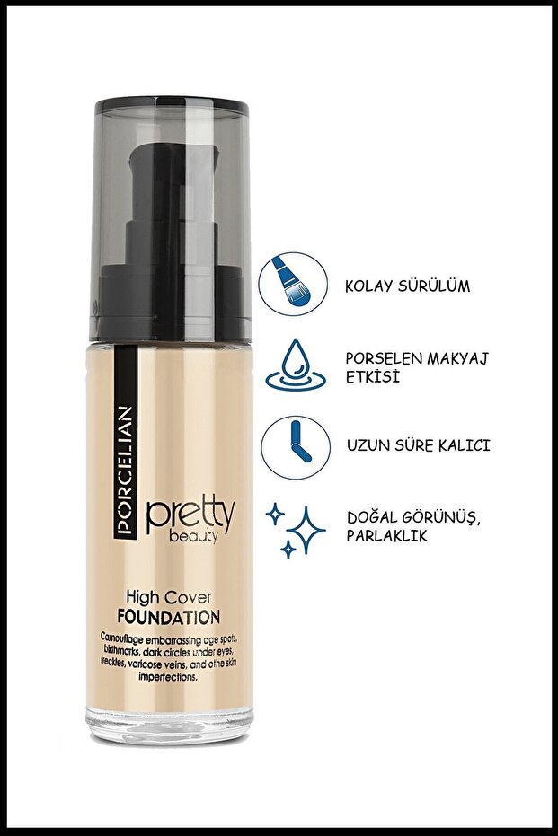 High Cover High Covering Porcelain Foundation No:1