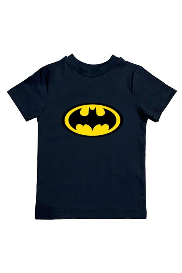 Batman Printed Cotton Combed Fabric Summer Children's T-Shirt