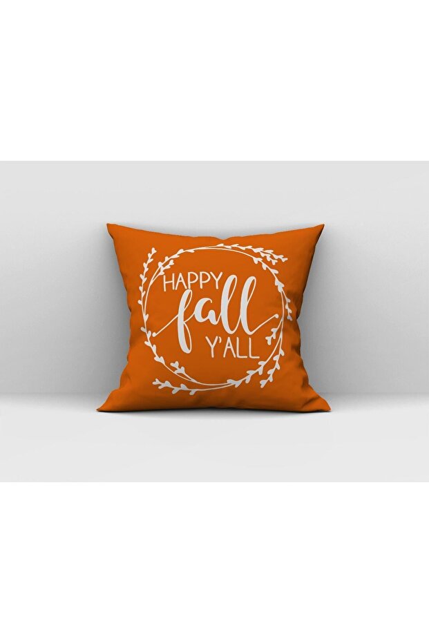 غطاء وسادة مكتوب عليه Hello Fall Yall