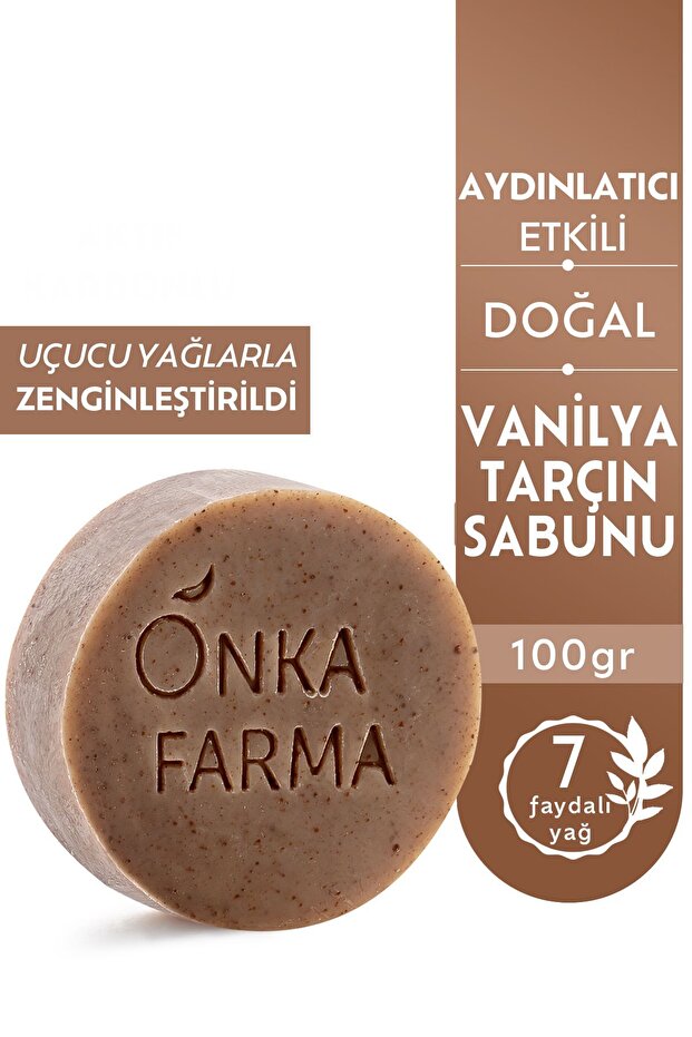 Onka Farma Vanilla & Cinnamon Natural Soap 100 gr Skin Detox Purifying Renewing Solid Soap