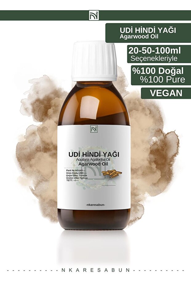 Oud Hindi Oil 100 ml 100% Natural - No Additives or Preservatives