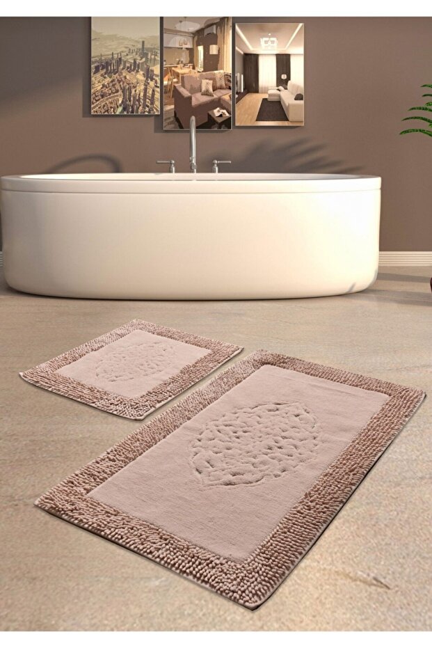 Cotton Special 2-Piece Ottoman Pattern Cotton Toilet Set Powder