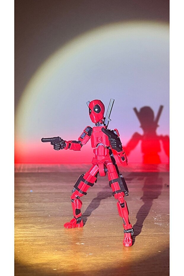 Deadpool 13 Dummy - Movable Shape Changing Robot Toy Figure(Gun Set Included) - 7