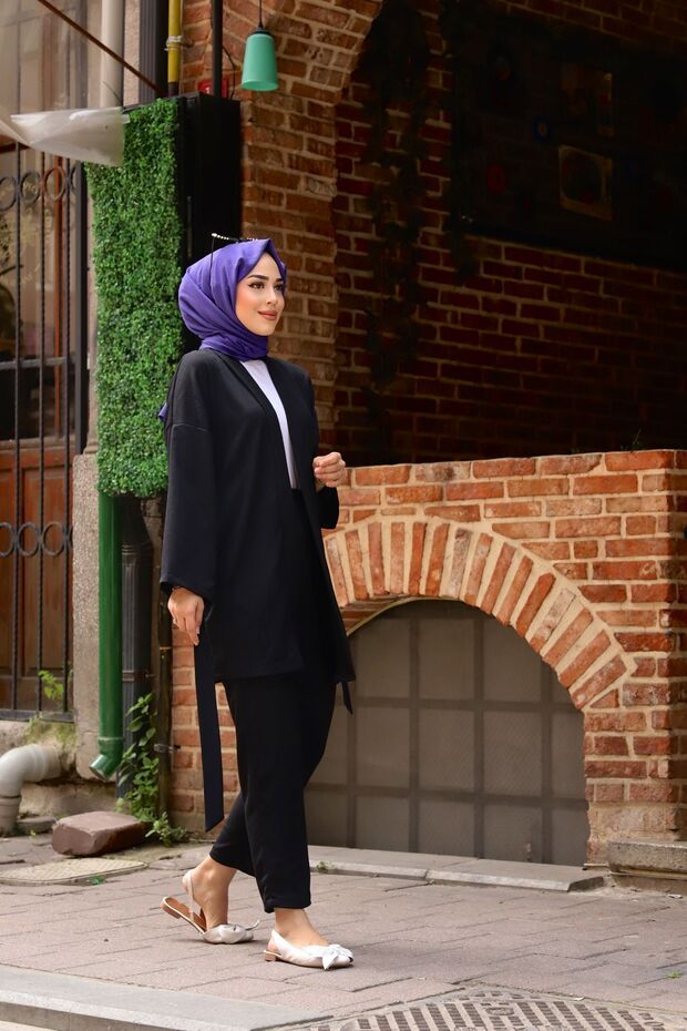 Belted Kimono Double Set - 4