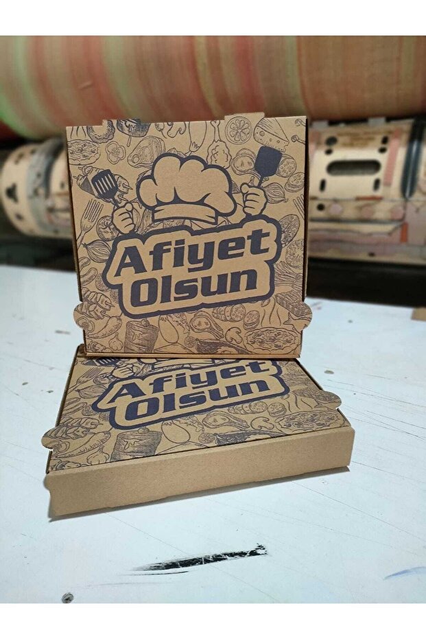 26*26*4 100 (ADET)pizza/pide/lahmacun Kutusu - 1