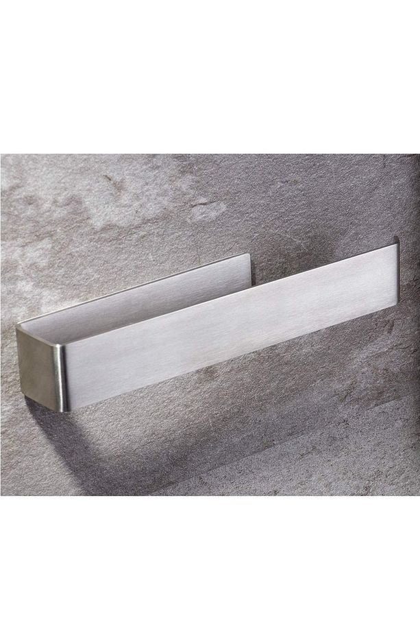 Paslanmaz Çelik Yapışkanlı Havluluk 27cm - Anında Kolay Montaj Vida Yok! Model: Stuttgart - 3