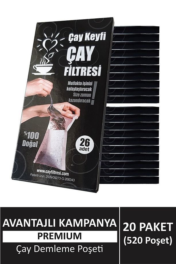 (520 POŞET) Çay Demleme Poşeti (ÇAY FİLTRESİ) - 1