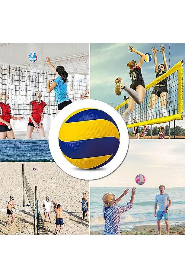 Profesyonel Voleybol Topu 8 Panel Maç Topu Kaymaz Yüzey Yumuşak Dokunuş Soft Yüzey 5 Numara - 3
