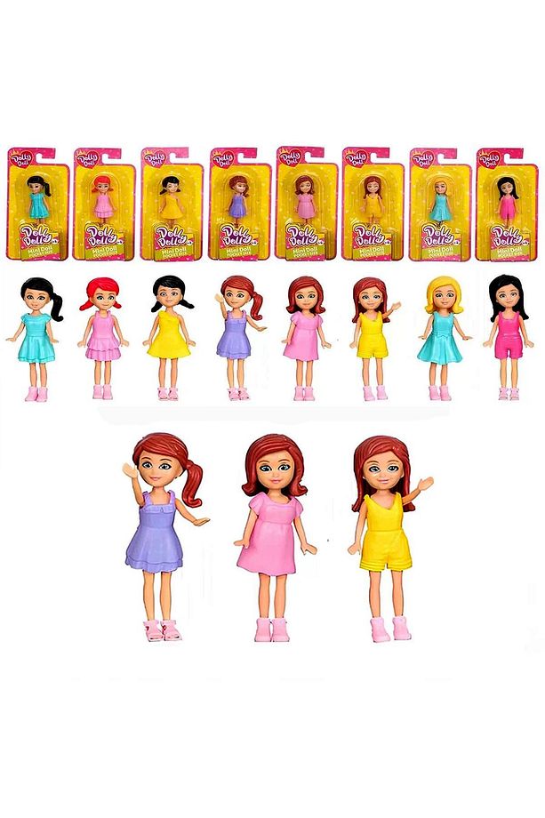 DOLLY DOLL MİNİ BEBEK 3 ADET MODEL BEBEK GONDERILMEKTEDİR 3 LÜ SET HALINDEDIR OYUNCAK MİNİ BEBEK - 1