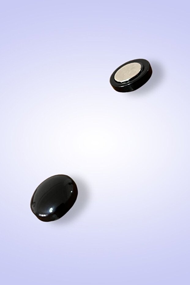 Siyah 1 Adet Mıknatıslı Eşarp Tokası, Eşarp Ve Şal Mıknatısı Siyah - 2