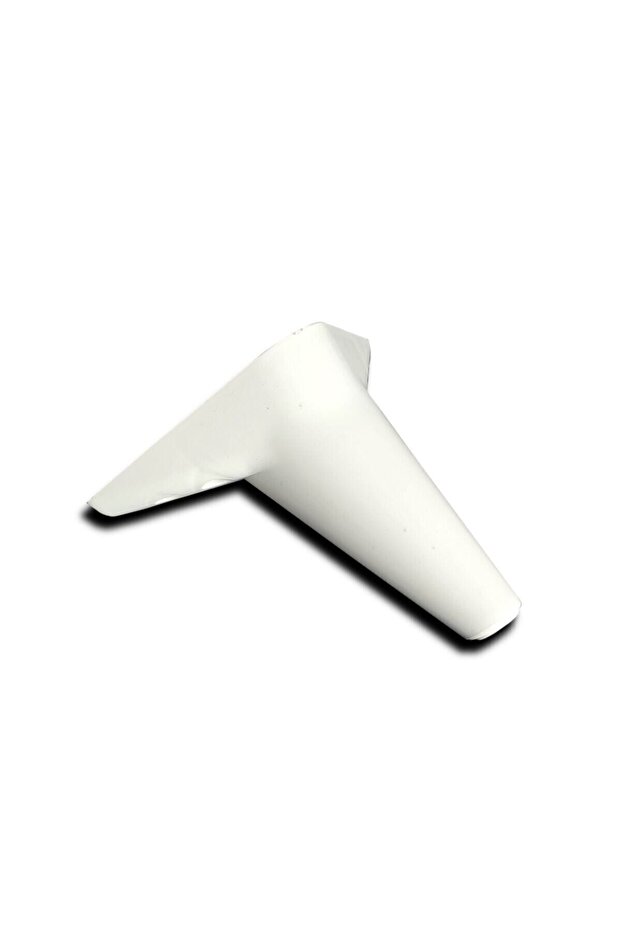 Conical Leg 15 Cm White - Compatible with Armchair, Sofa, TV Unit, Pug, Bedside Table - 4 Pieces
