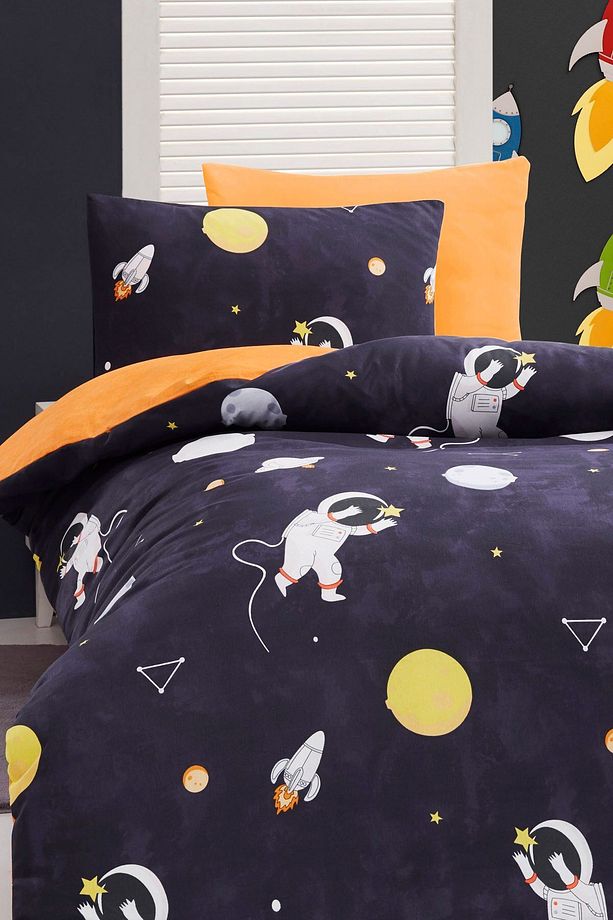 Junior Nevresim Seti Tek Kişilik Astron Lacivert - 2