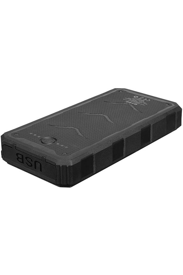 Sl-p120 12000mah Prm 2-usb Type-c Micro Led Lamba 1.2w Solar Panelli Siyah Taşınabilir Power - 2