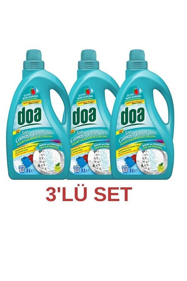 Sıvı Çamaşır Deterjanı Renkliler Ve Beyazlar /2700ml. 3'lü Set - 1