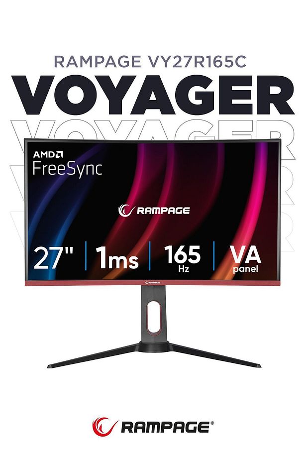 Voyager Vy27r165c 27" Inç 165hz 1ms Freesync Pivot Curved Oyuncu Monitörü - 1