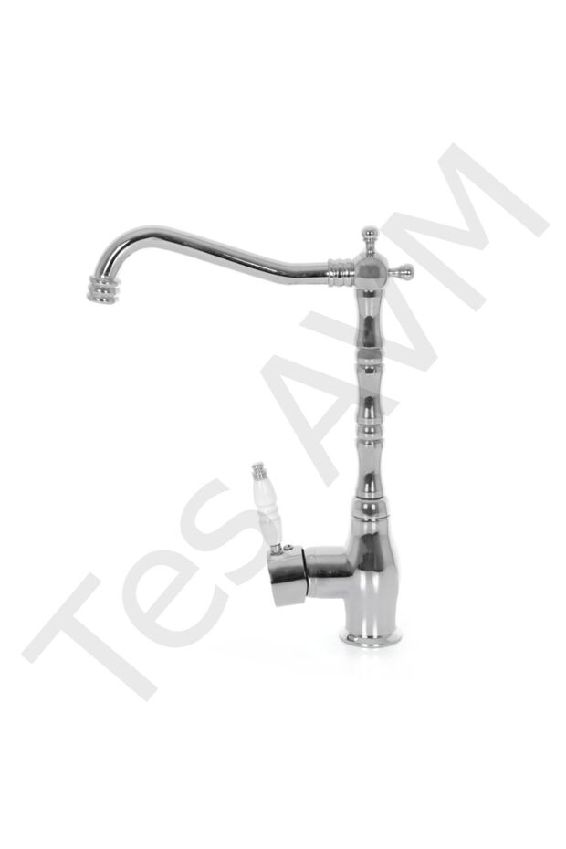 Krom Rustik Mutfak Evye Musluk - 3