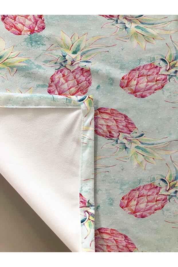 Pineapple Patterned Tablecloth Blue - 2