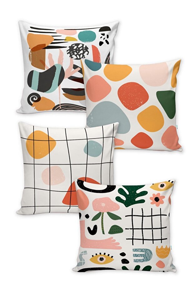 Evmila Throw Pillow Cover Set of 4