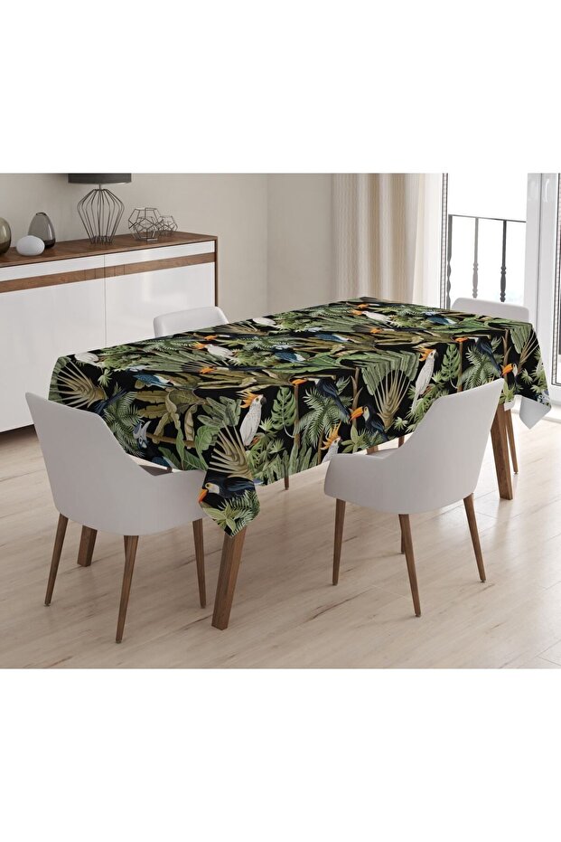 مفرش طاولة مخملي مطبوع