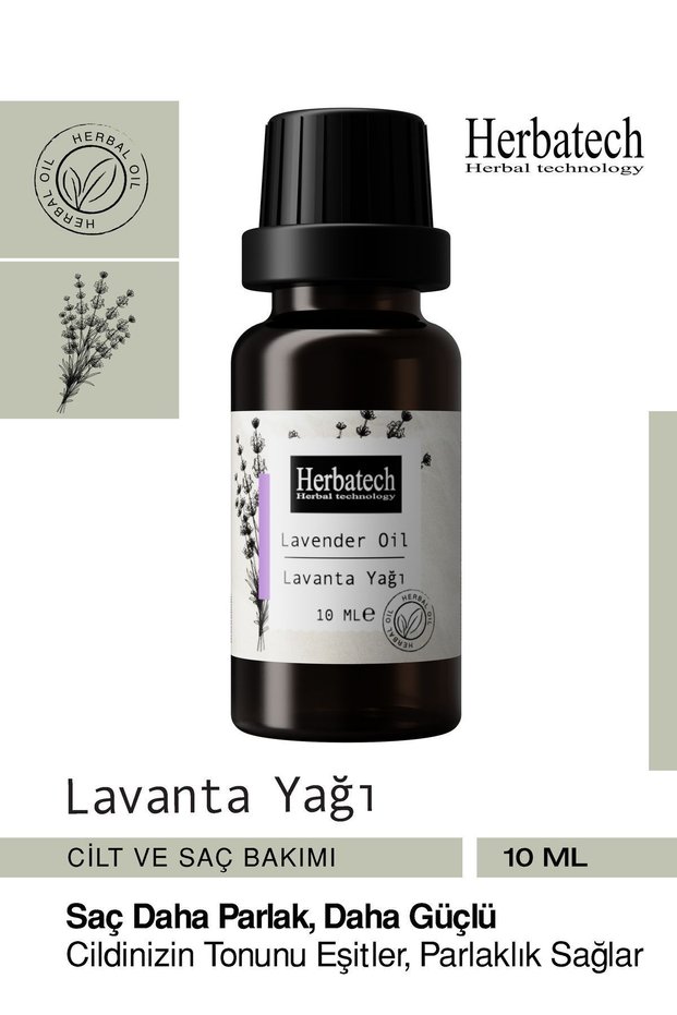 Natural Lavender Oil 10 ml - Natural Skin and Hair Care Oil - Soothing Aromatherapy Essence