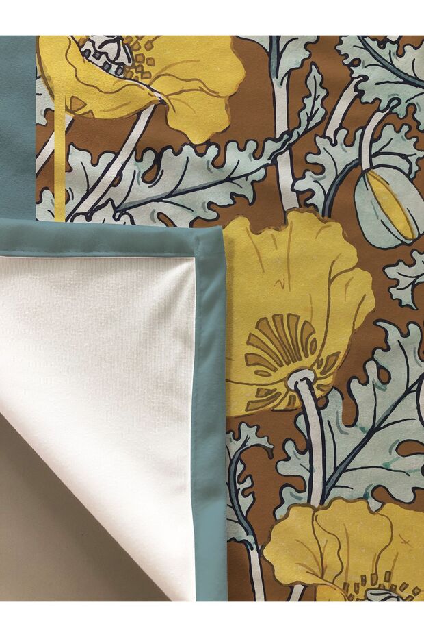 Printed Modern Pattern Velvet Texture Tablecloth - 2