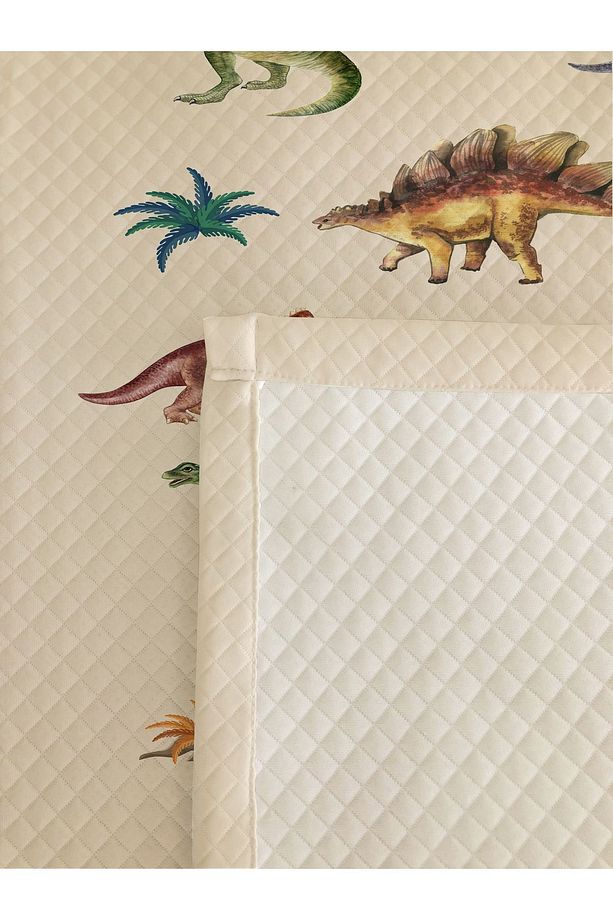 Dinozor Desenli, Baskılı Tek Kişilik ve Çocuk Pike Takımı - 3