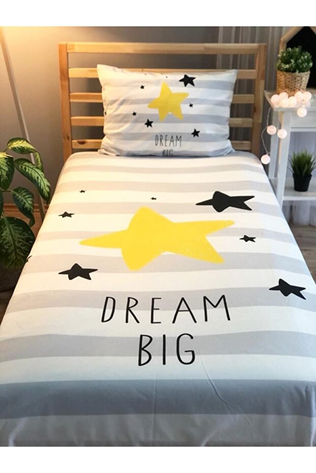 Evmila Dekoratif Desenli Çocuk Yatak Örtüsü - 1