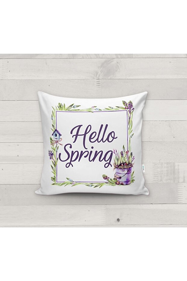 Floral Patterned Throw Pillow Case - 2