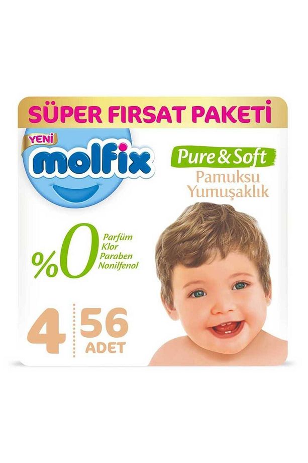 Pure&soft Süper Fırsat Maxi No:4 56lı - 1