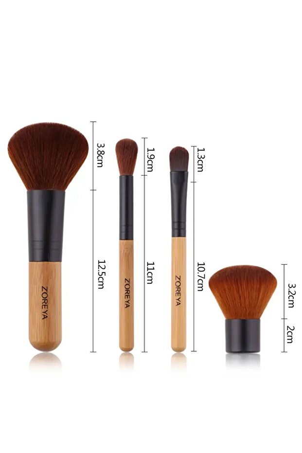 Bambu 4 Parça Mini Sehayat Makyaj Fırça Seti - 2