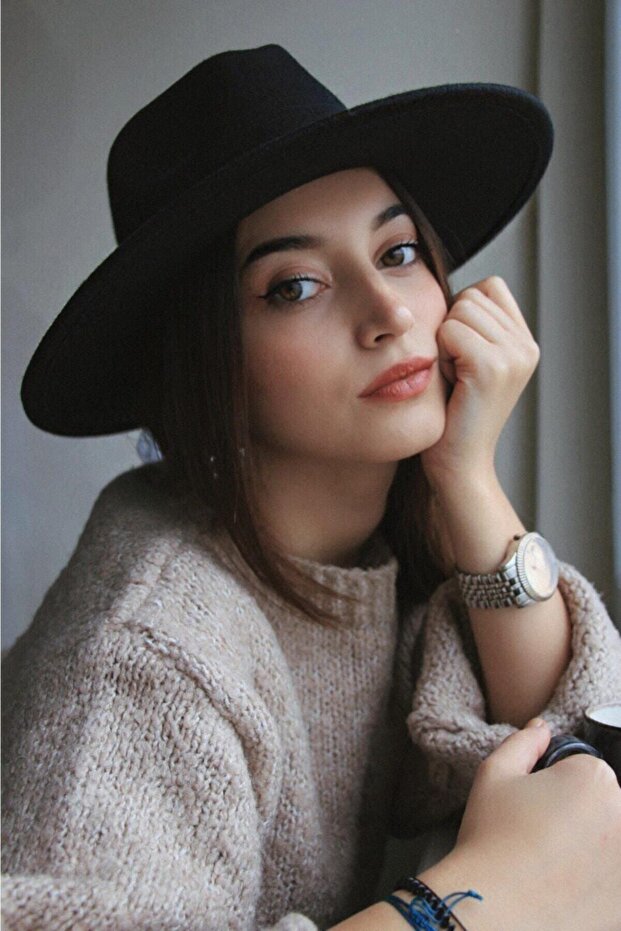 Fedora Hat Solid Cowboy Hat - 1