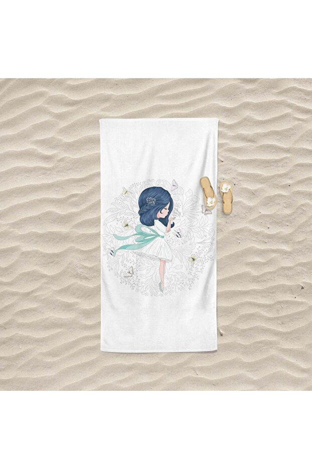 Sea and Beach Printed Towel