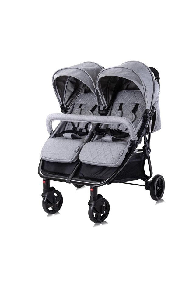 Duo Ikiz Bebek Arabası – Cool Grey - 2