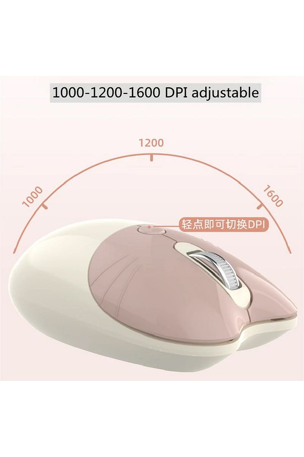 Kablosuz Klavye Ve Mouse Set 100 Tuşlu Retro Ve Şık Daktilo Renkli Tuş Tarzı Ingilizce Q Klayve - 6